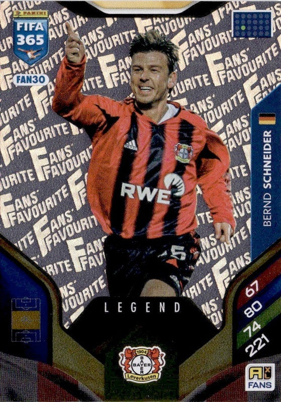 Bernd Schnejder Fan Favourite FAN30 - Panini FIFA 365 2026 Adrenalyn XL kaart