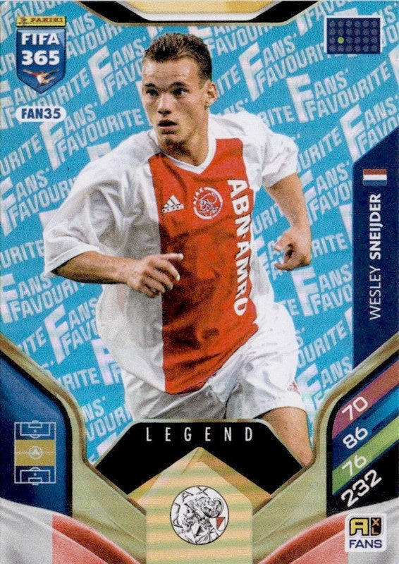 Wesley Sneijder Fan Favourite - Blue Parallel FAN35 - Panini FIFA 365 2026 Adrenalyn XL kaart Hauptbild