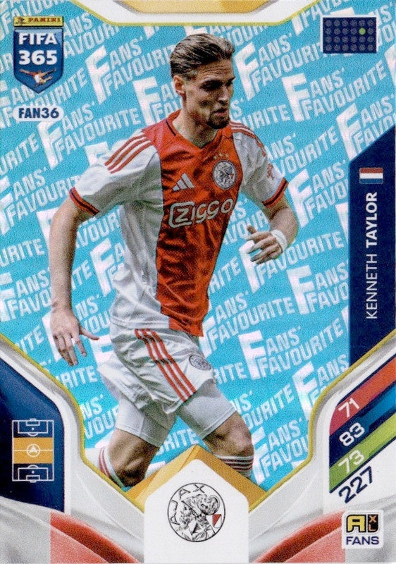Kenneth Taylor Fan Favourite - Blue Parallel FAN36 - Panini FIFA 365 2026 Adrenalyn XL kaart Hoofdafbeelding