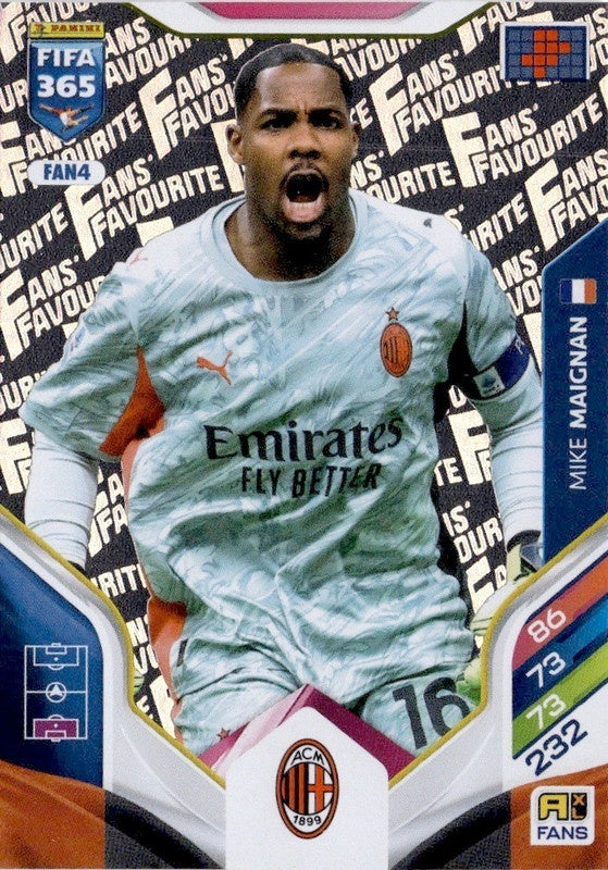 Mike Maignan Fan Favourite FAN4 - Panini FIFA 365 2026 Adrenalyn XL kaart
