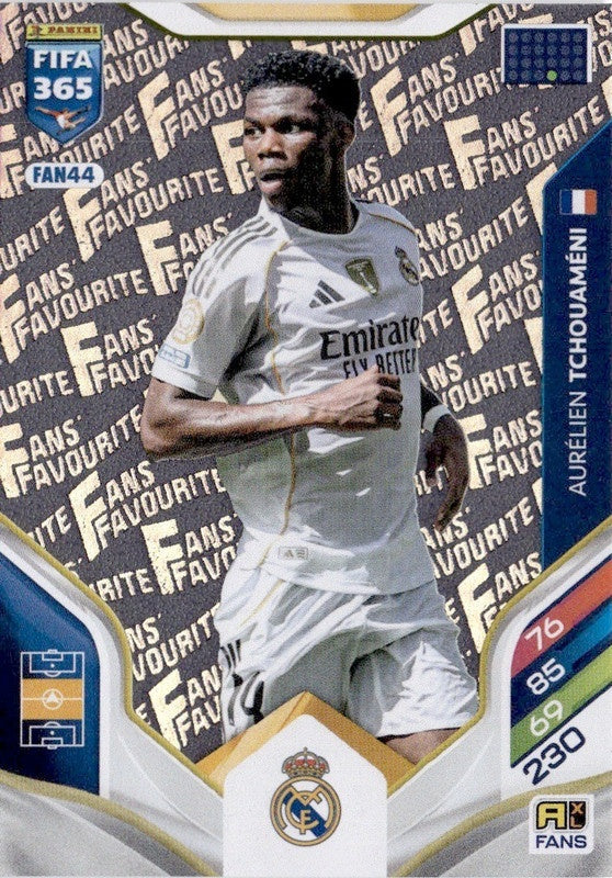 Aurélian Tchouaméni Fan Favourite FAN44 - Panini FIFA 365 2026 Adrenalyn XL kaart