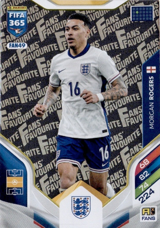 Morgan Rogers Fan Favourite FAN49 - Panini FIFA 365 2026 Adrenalyn XL kaart