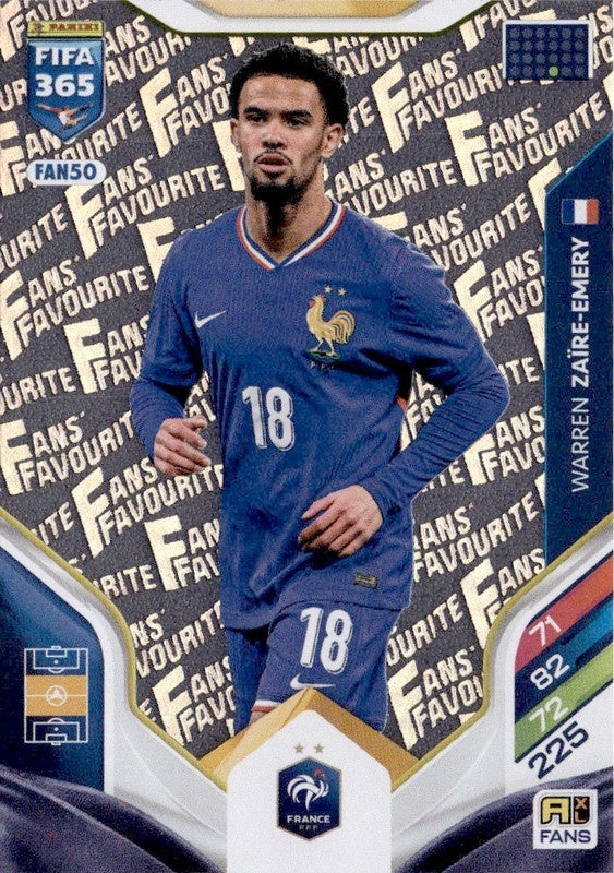Warren Zaire-Emery Fan Favourite FAN50 - Panini FIFA 365 2026 Adrenalyn XL kaart Hauptbild