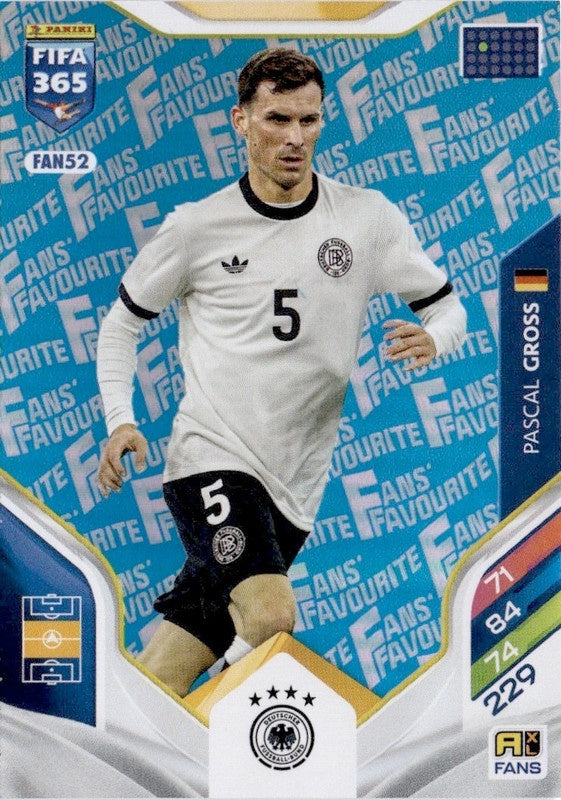 Pascal Groß Fan Favourite - Blue Parallel FAN52 - Panini FIFA 365 2026 Adrenalyn XL kaart
