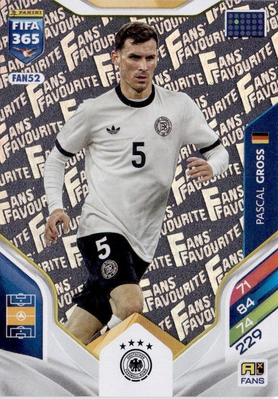 Pascal Groß Fan Favourite FAN52 - Panini FIFA 365 2026 Adrenalyn XL kaart