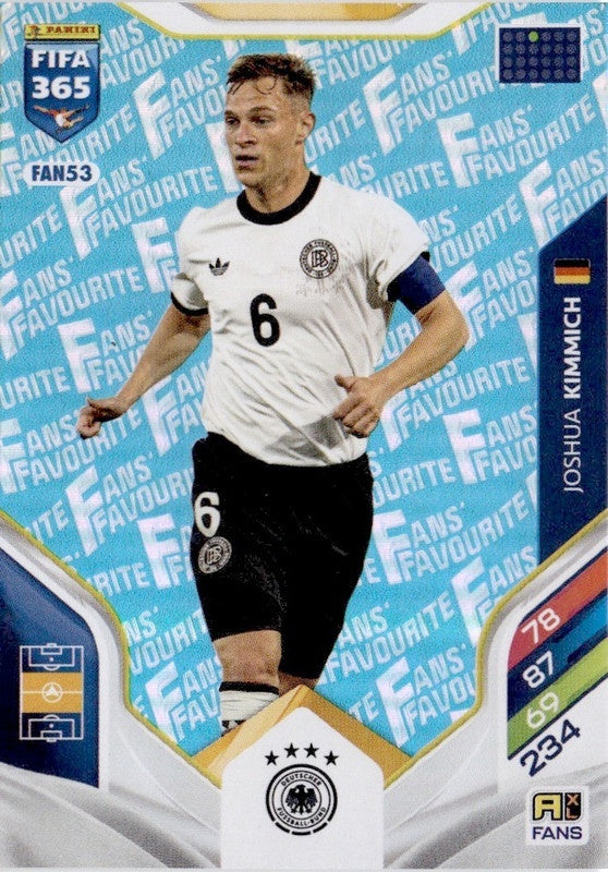 Joshua Kimmich Fan Favourite - Blue Parallel FAN53 - Panini FIFA 365 2026 Adrenalyn XL kaart