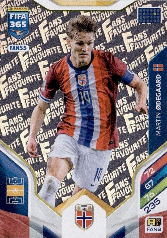 Martin Ødegaard Fan Favourite FAN55 - Panini FIFA 365 2026 Adrenalyn XL kaart