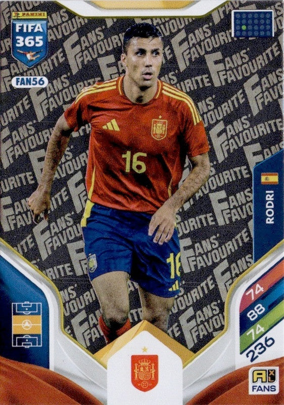 Rodri Fan Favourite FAN56 - Panini FIFA 365 2026 Adrenalyn XL kaart