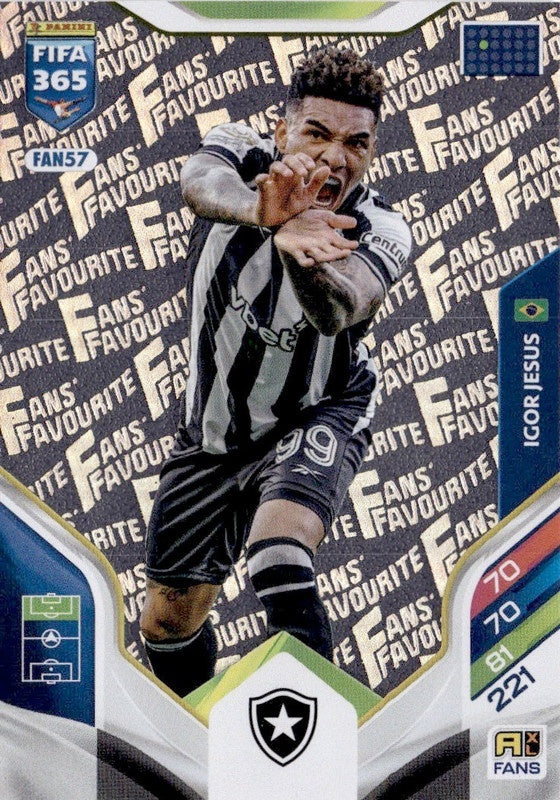 Igor Jesus Fan Favourite FAN57 - Panini FIFA 365 2026 Adrenalyn XL kaart