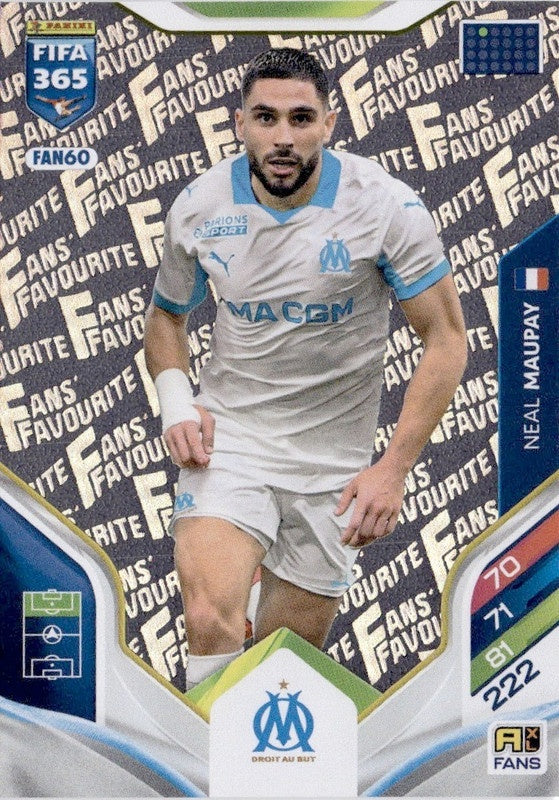 Neal Maupay Fan Favourite FAN60 - Panini FIFA 365 2026 Adrenalyn XL kaart