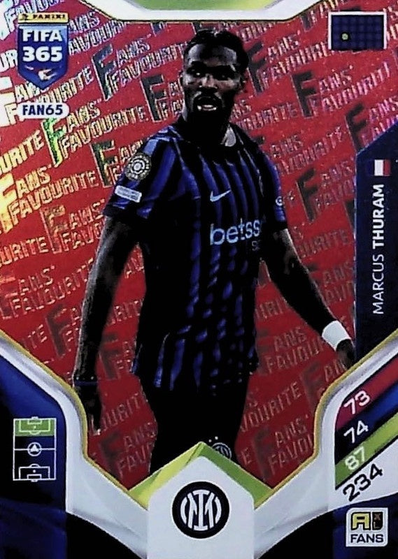 Marcus Thuram Fan Favourite - Red Parallel FAN65 - Panini FIFA 365 2026 Adrenalyn XL kaart
