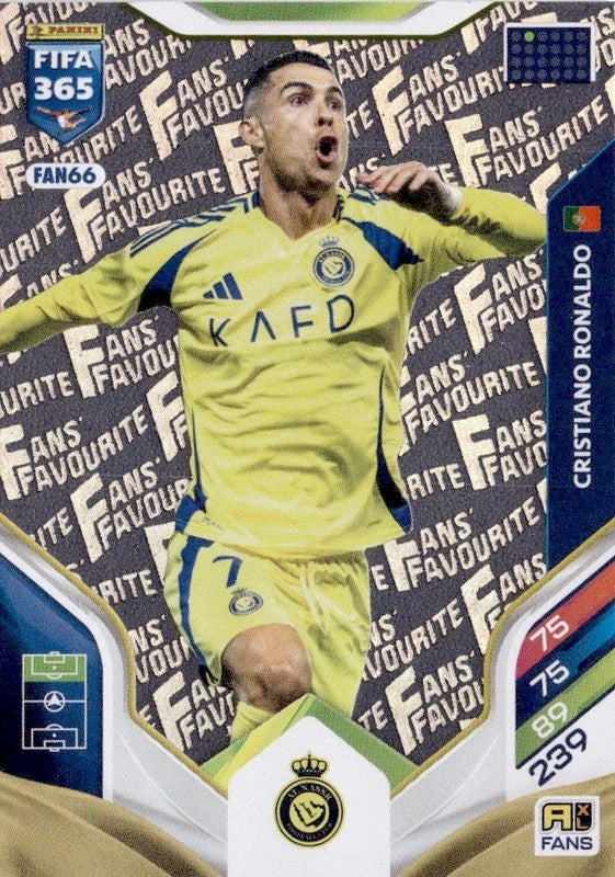 Cristiano Ronaldo Fan Favourite FAN66 - Panini FIFA 365 2026 Adrenalyn XL kaart