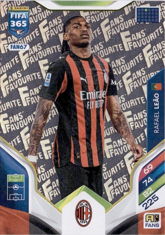 Rafael Leão Fan Favourite FAN67 - Panini FIFA 365 2026 Adrenalyn XL kaart