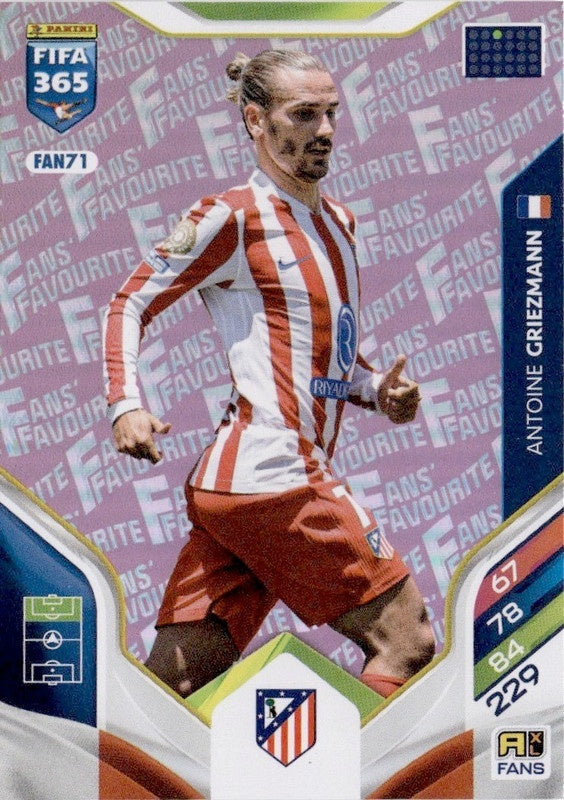 Antoine Griezmann Fan Favourite - Pink Parallel FAN71 - Panini FIFA 365 2026 Adrenalyn XL kaart