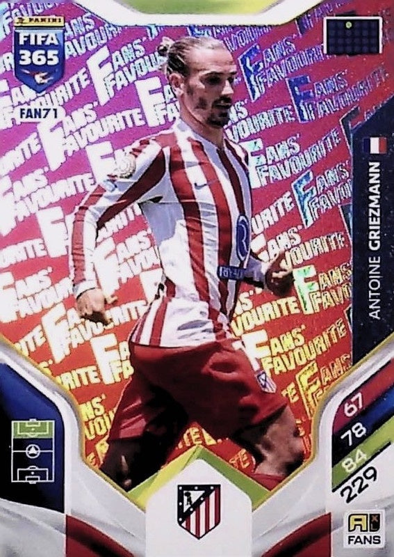 Antoine Griezmann Fan Favourite - Red Parallel FAN71 - Panini FIFA 365 2026 Adrenalyn XL kaart