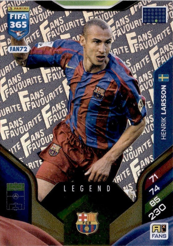 Henrik Larsson Fan Favourite FAN72 - Panini FIFA 365 2026 Adrenalyn XL kaart Hauptbild