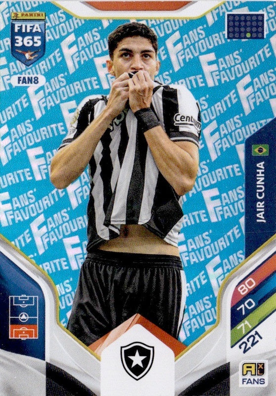 Jair Cunha Fan Favourite - Blue Parallel FAN8 - Panini FIFA 365 2026 Adrenalyn XL kaart
