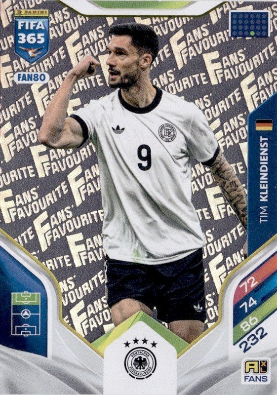 Tim Kleindienst Fan Favourite FAN80 - Panini FIFA 365 2026 Adrenalyn XL kaart