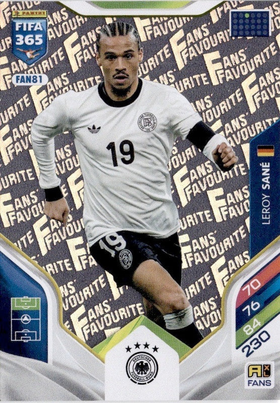 Leroy Sané Fan Favourite FAN81 - Panini FIFA 365 2026 Adrenalyn XL kaart