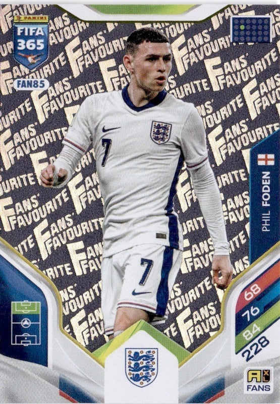 Phil Foden Fan Favourite FAN85 - Panini FIFA 365 2026 Adrenalyn XL kaart