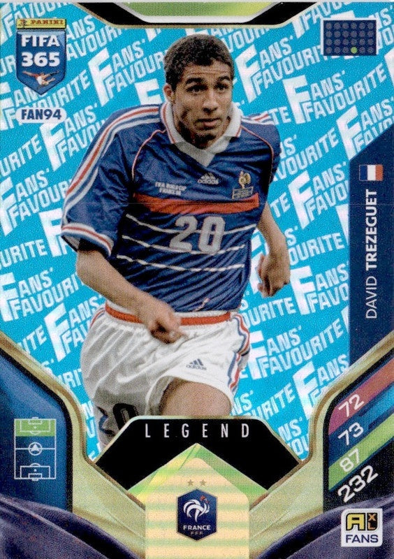David Trezeguet Fan Favourite - Blue Parallel FAN94 - Panini FIFA 365 2026 Adrenalyn XL kaart