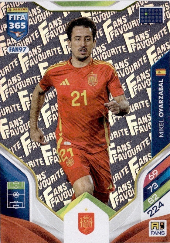 Mikel Oyarzabal Fan Favourite FAN97 - Panini FIFA 365 2026 Adrenalyn XL kaart