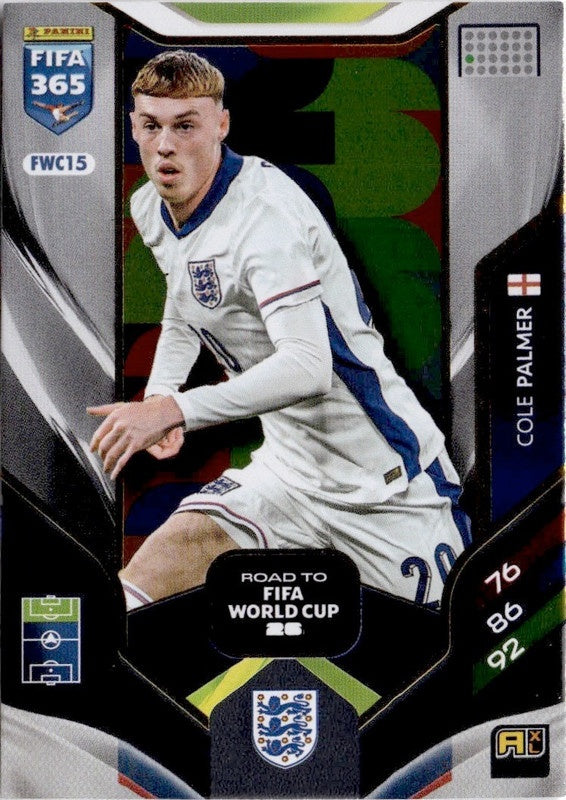 Cole Palmer Road to FIFA World Cup 26 FWC15 - Panini FIFA 365 2026 Adrenalyn XL kaart