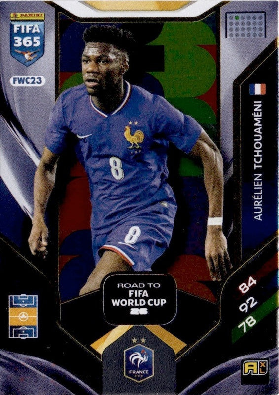 Aurélien Tchouaméni Road to FIFA World Cup 26 FWC23 - Panini FIFA 365 2026 Adrenalyn XL kaart Hauptbild