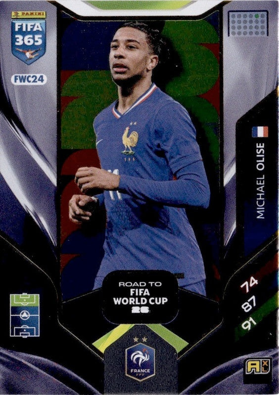Michael Olise Road to FIFA World Cup 26 FWC24 - Panini FIFA 365 2026 Adrenalyn XL kaart