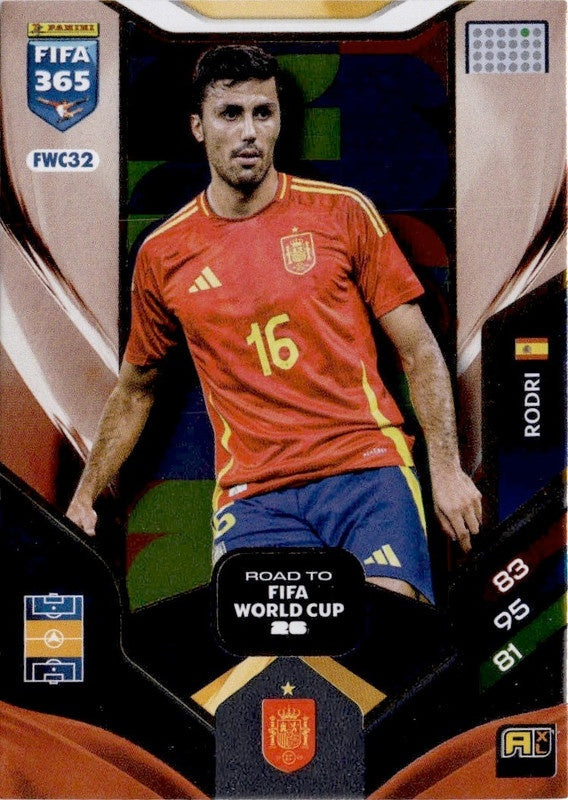 Rodri Road to FIFA World Cup 26 FWC32 - Panini FIFA 365 2026 Adrenalyn XL kaart