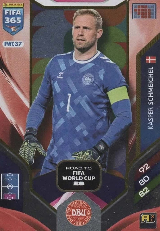 Kasper Schmeichel Nordic Edition FWC37 - Panini FIFA 365 2026 Adrenalyn XL kaart