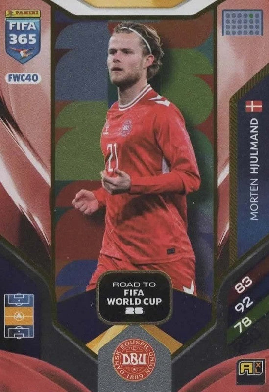 Morten Hjulmand Nordic Edition FWC40 - Panini FIFA 365 2026 Adrenalyn XL kaart