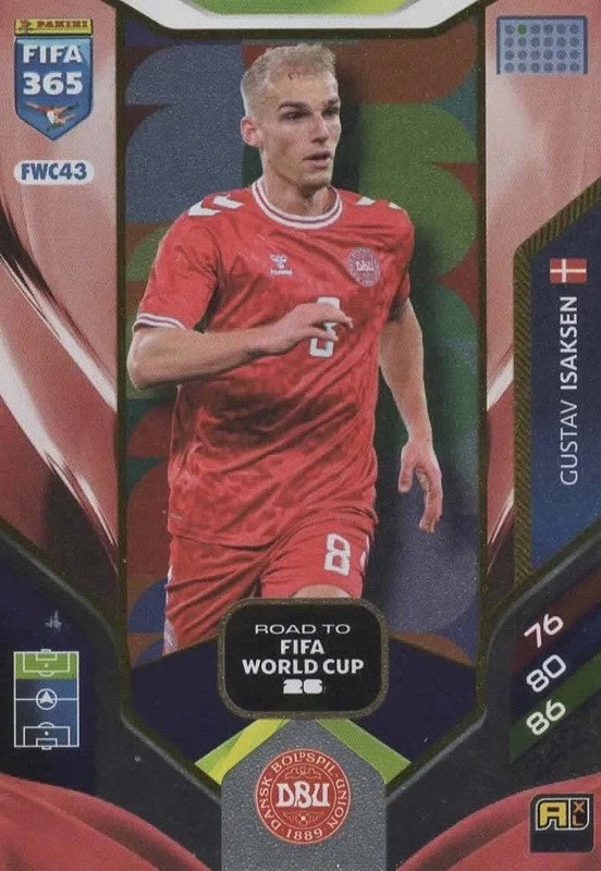 Gustav Isaksen Nordic Edition FWC43 - Panini FIFA 365 2026 Adrenalyn XL kaart