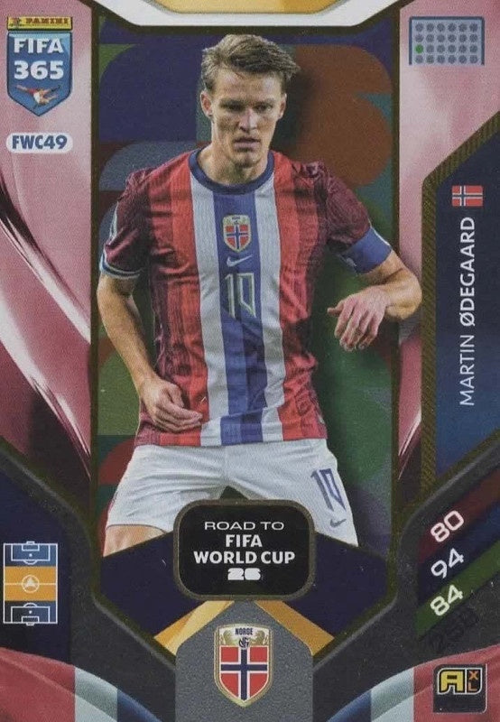 Martin Ødegaard Nordic Edition FWC49 - Panini FIFA 365 2026 Adrenalyn XL kaart