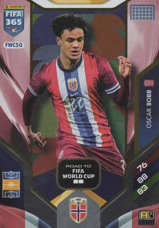 Oscar Bobb Nordic Edition FWC50 - Panini FIFA 365 2026 Adrenalyn XL kaart