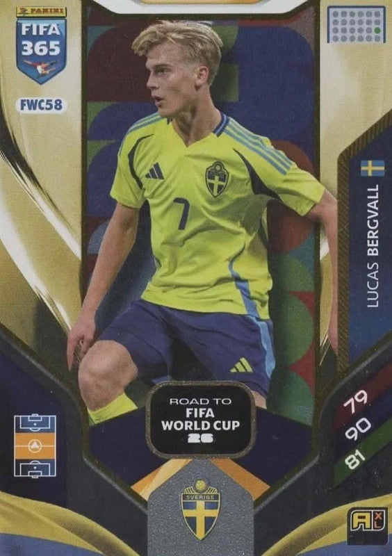 Lucas Bergvall Nordic Edition FWC58 - Panini FIFA 365 2026 Adrenalyn XL kaart