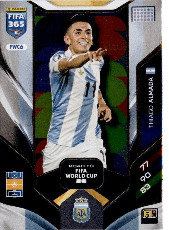Thiago Almada Road to FIFA World Cup 26 FWC6 - Panini FIFA 365 2026 Adrenalyn XL kaart