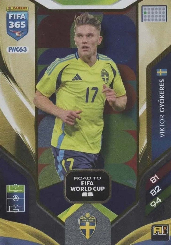 Viktor Gyökeres Nordic Edition FWC63 - Panini FIFA 365 2026 Adrenalyn XL kaart