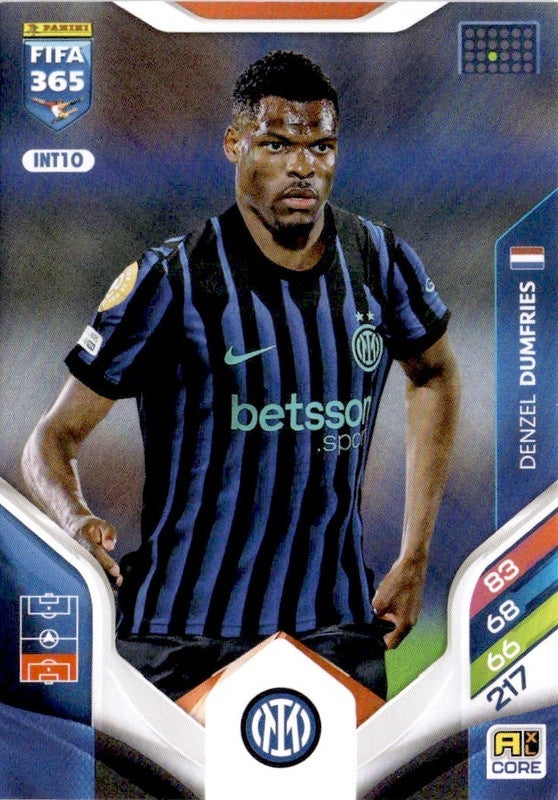 Denzel Dumfries Base INT10 - Panini FIFA 365 2026 Adrenalyn XL kaart