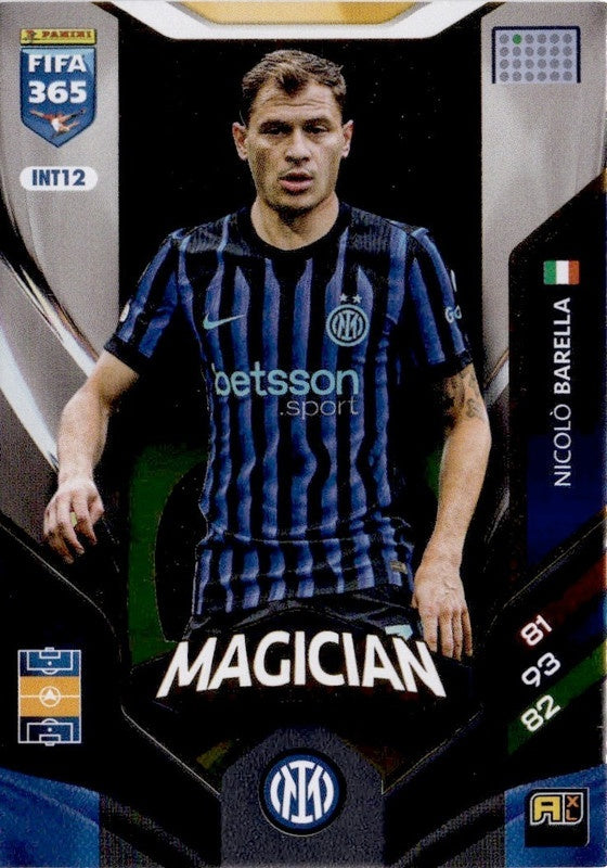 Nicolo Barella Magician INT12 - Panini FIFA 365 2026 Adrenalyn XL kaart