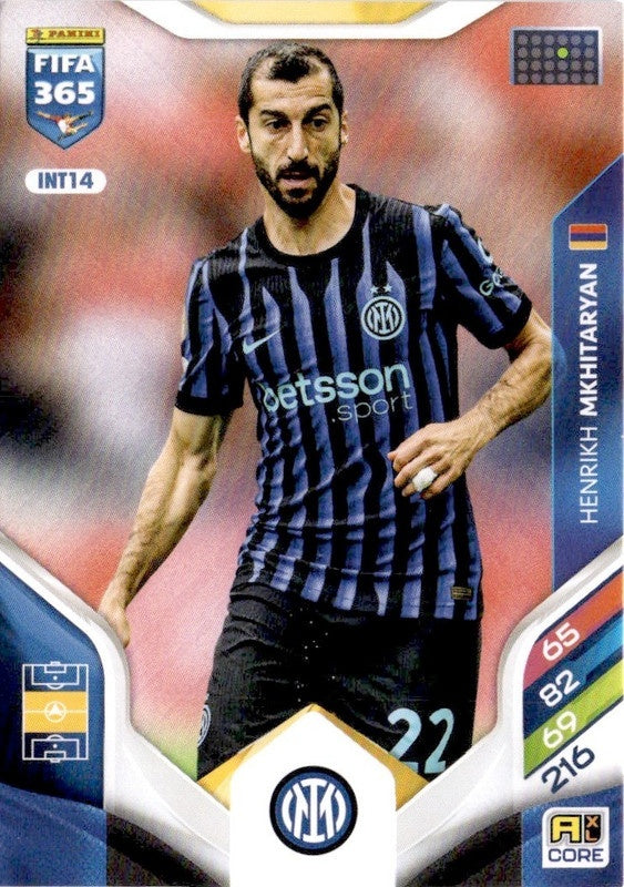 Henrikh Mkhitaryan Base INT14 - Panini FIFA 365 2026 Adrenalyn XL kaart Hoofdafbeelding
