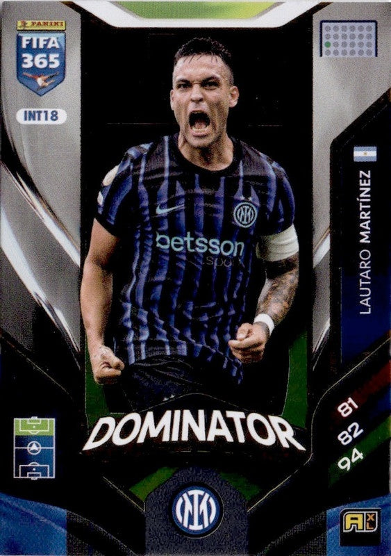 Lautaro Martínez Dominator INT18 - Panini FIFA 365 2026 Adrenalyn XL kaart
