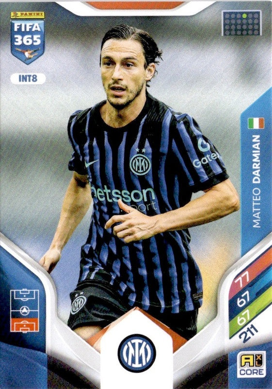Matteo Darmian Base INT8 - Panini FIFA 365 2026 Adrenalyn XL kaart