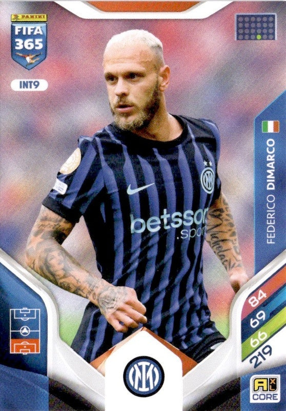 Federico Dimarco Base INT9 - Panini FIFA 365 2026 Adrenalyn XL kaart