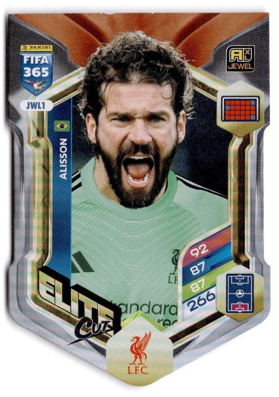 Alisson Elite Cut JWL1 - Panini FIFA 365 2026 Adrenalyn XL kaart