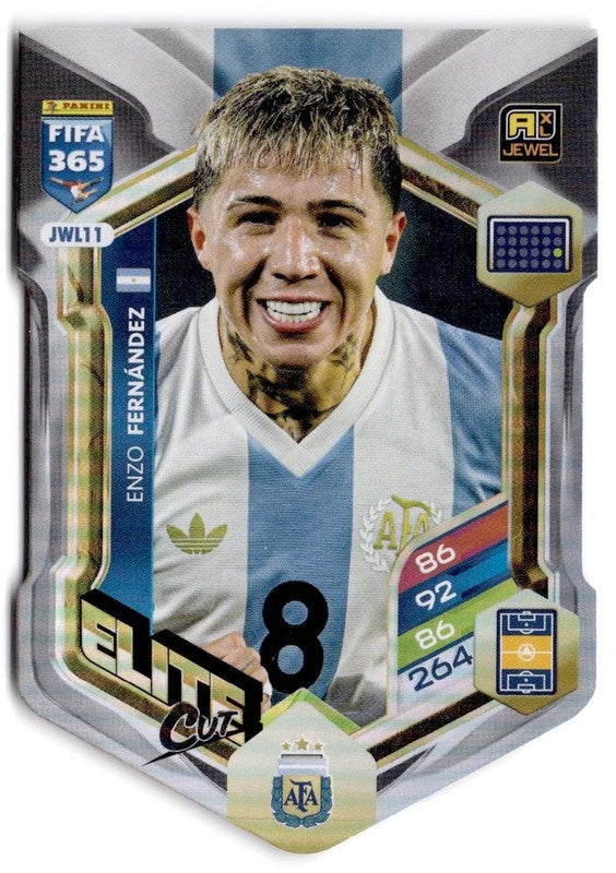 Enzo Fernández Elite Cut JWL11 - Panini FIFA 365 2026 Adrenalyn XL kaart Image principale du produit