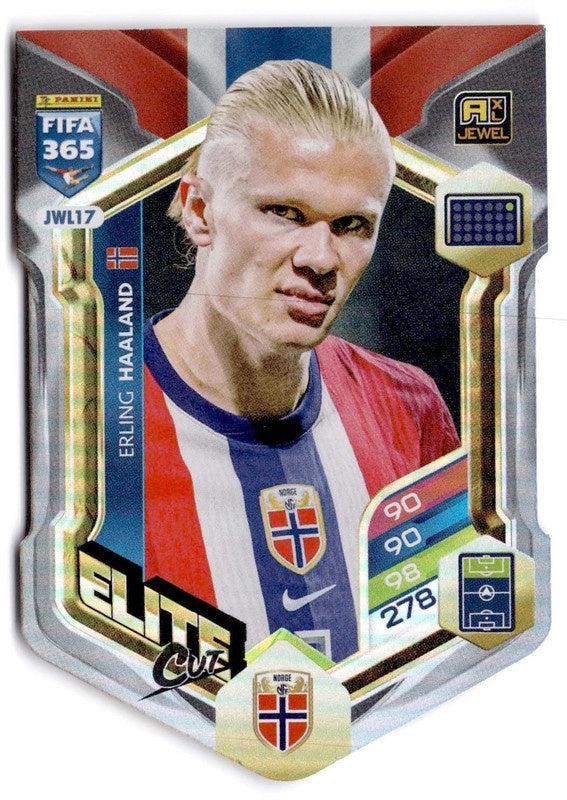 Erling Haaland Elite Cut JWL17 - Panini FIFA 365 2026 Adrenalyn XL kaart Image principale du produit