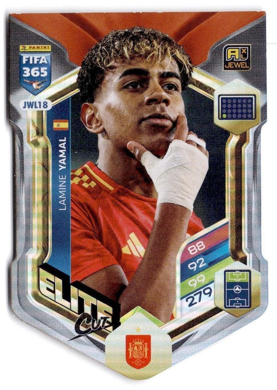 Lamine Yamal Elite Cut JWL18 - Panini FIFA 365 2026 Adrenalyn XL kaart