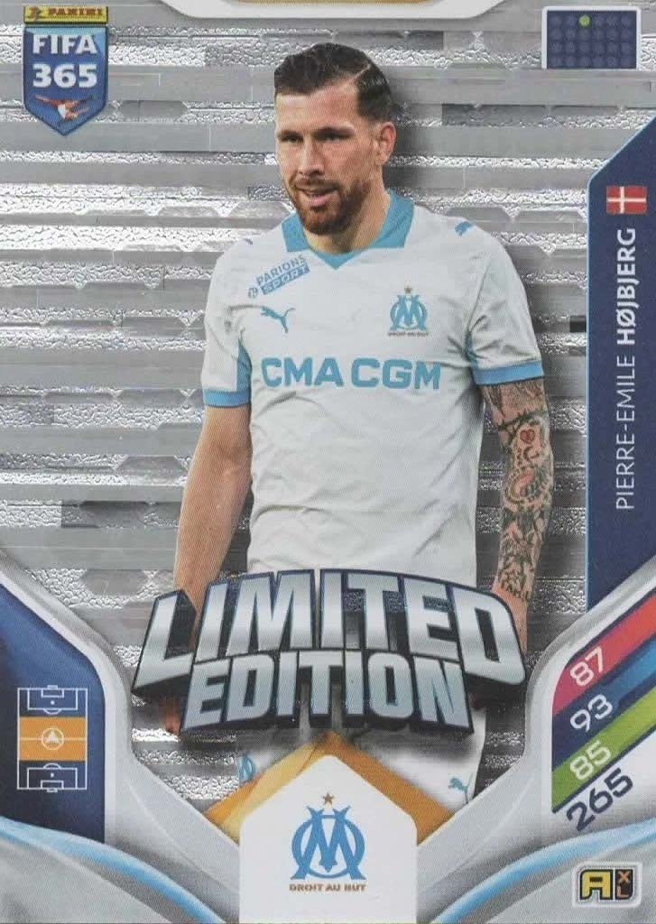 Pierre-Emile Højbjerg Limited Edition Olympique de Marseille - Panini FIFA 365 2026 Adrenalyn XL kaart Imagen principal del producto