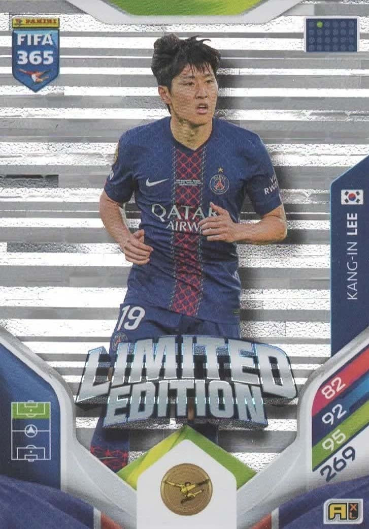 Lee Kang-in Limited Edition Paris Saint-Germain - Panini FIFA 365 2026 Adrenalyn XL kaart Immagine principale del prodotto